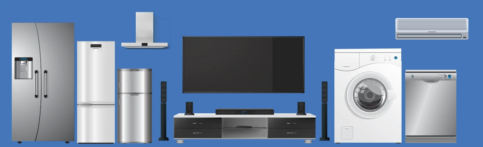 Televisions, refrigerators, washing machines and appliances from leading brands
